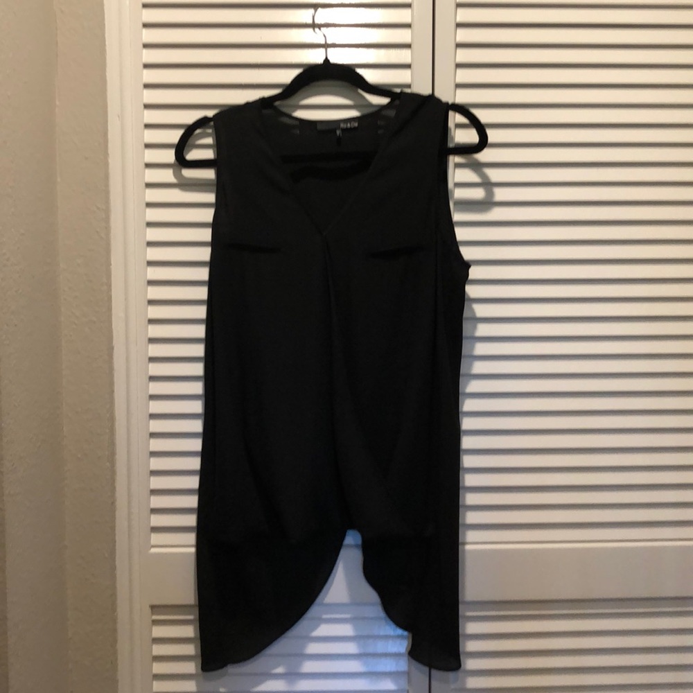Black Tank Top Blouse
